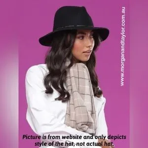 Morgan Taylor Elegant Cream Fedora The Morgan & Taylor Fae Fedora in Beige Brown – MORGAN & TAYLOR main image 4